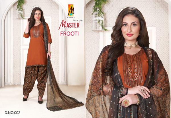 Master Frooti Rayon Designer Readymade Salwar Suit